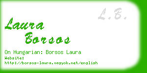 laura borsos business card